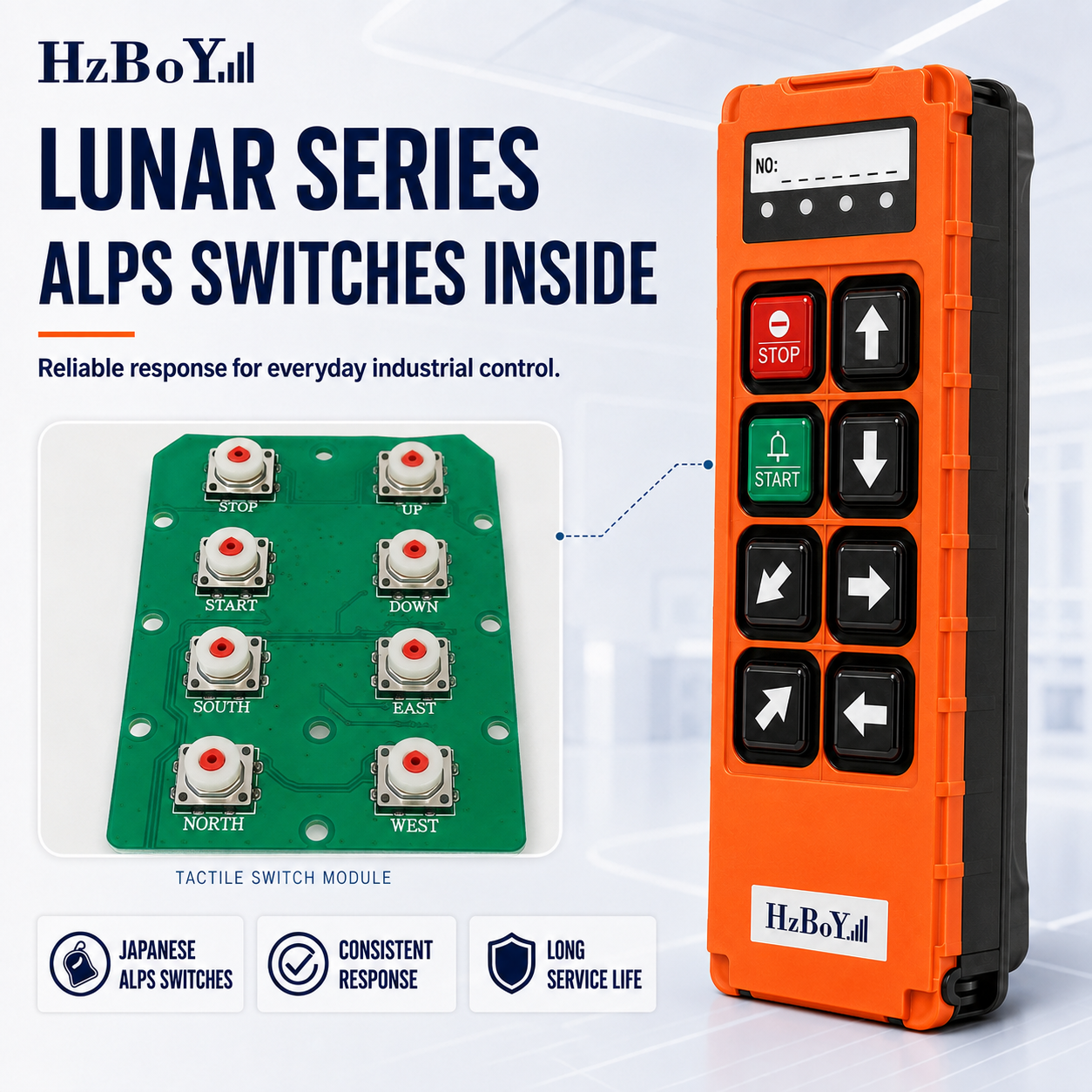 High quality buttons ALps switches inside