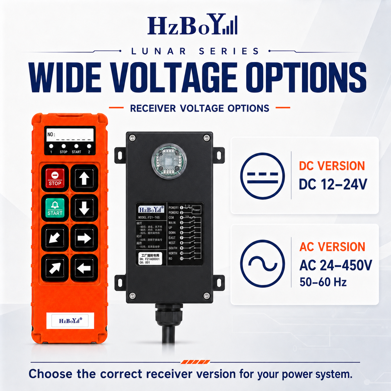 HZBOY Lunar industrial remote control